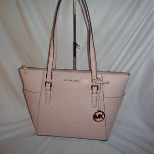 Michael Kors Charlotte Large Top Zip Tote Vegan